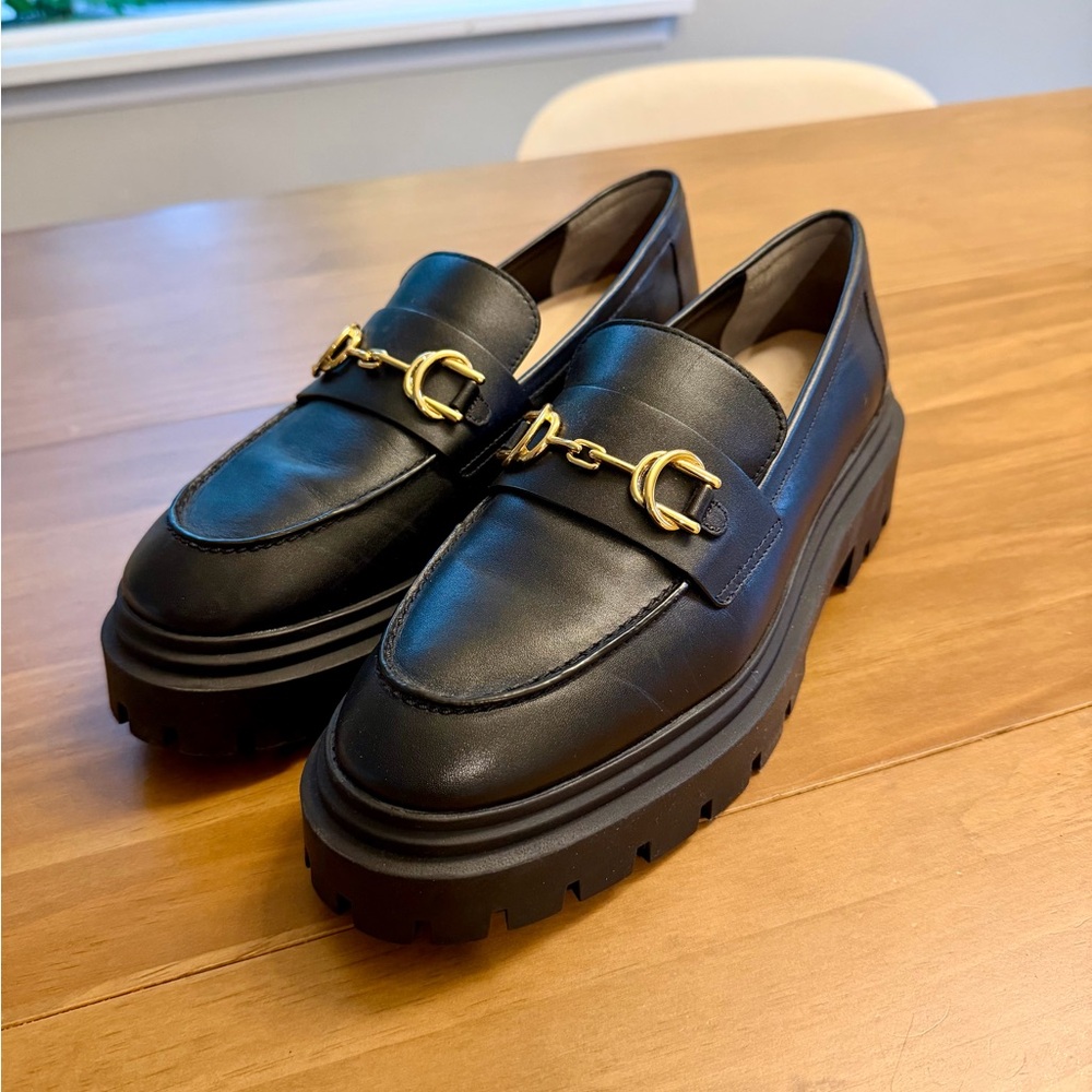Stuart Weitzman Black Loafers